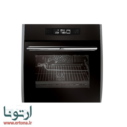 فر توکار اخوان شیشه ای مشکی و استیل هلالی مدل F27