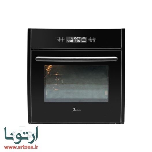فر توکار اخوان شیشه ای مشکی و پنل هلالی مشکی مدل F29