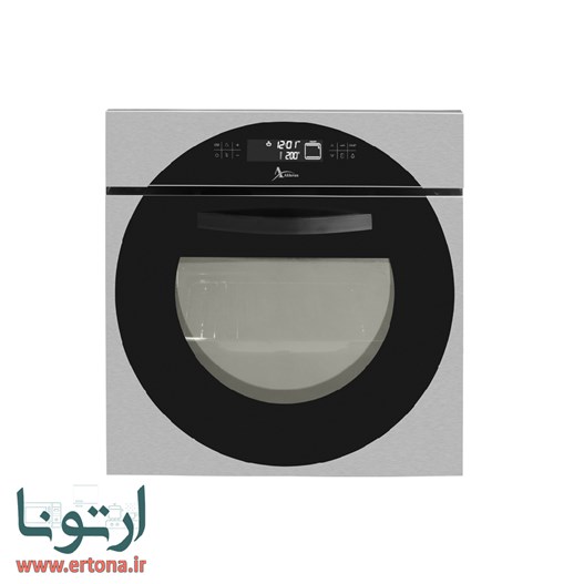 فر توکار اخوان شیشه ای مشکی و استیل مدل F38