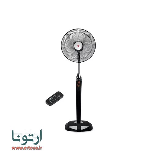 پنكه پارس خزر پايه بلند مدل شیبا مشکی - SHIBA