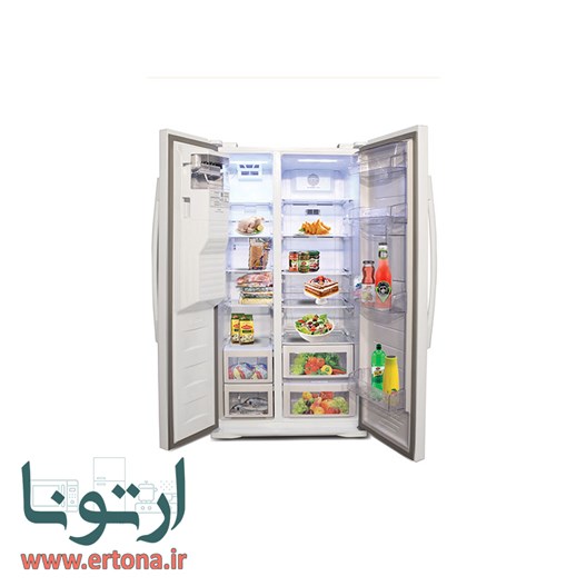 یخچال فریزر (ساید بای ساید) الکترواستیل مدل رویال سفید