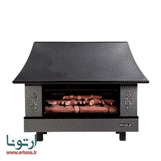 بخاری گازی شومینه ای نیک کالا 28000 مدل زرین MC28 مشکی