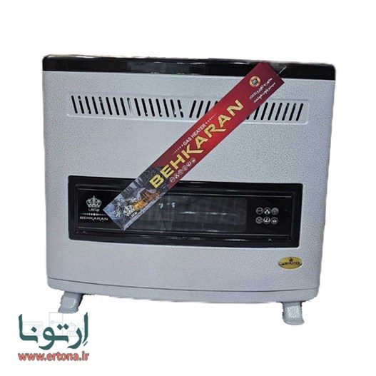 بخاری گازی بهکاران مدل مرجان 15000 سفید