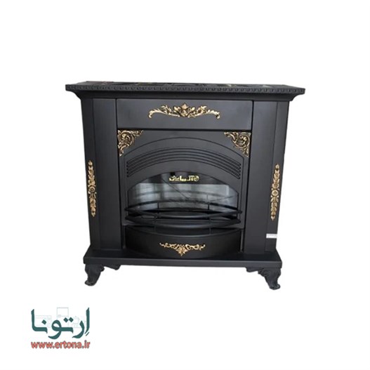 بخاری گازی شومینه دکوراتیو آزمایش مدل ونوس 28000 مشکی