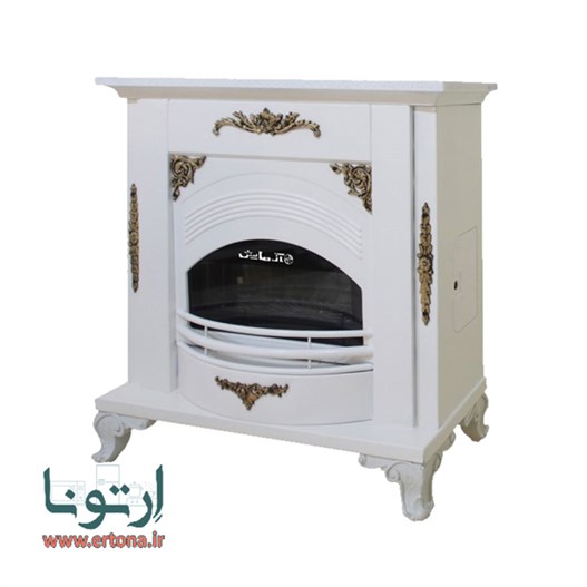 بخاری گازی شومینه دکوراتیو آزمایش مدل ونوس 28000 سفید