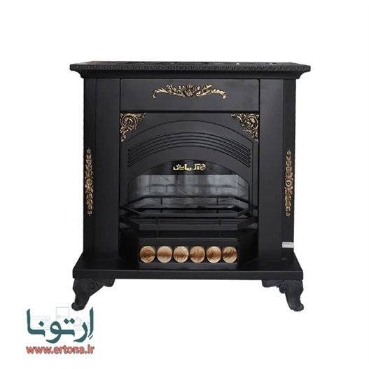 بخاری گازی شومینه دکوراتیو آزمایش مدل ونیز 28000 مشکی