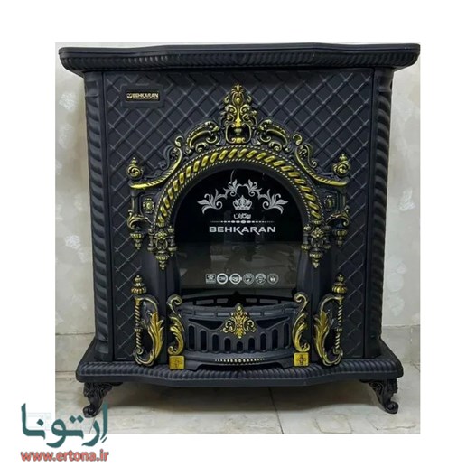 بخاری گازی بهکاران مدل امپراطور 36000 مشکی