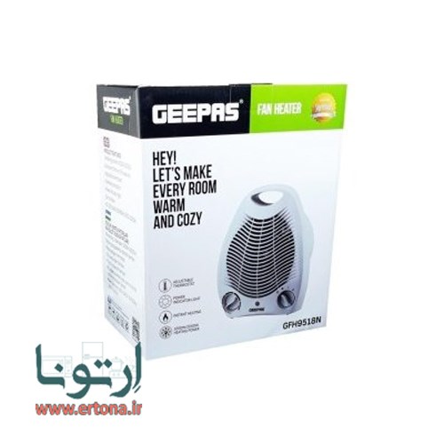 بخاری برقی فن دار جیپاس مدل GFH9518N