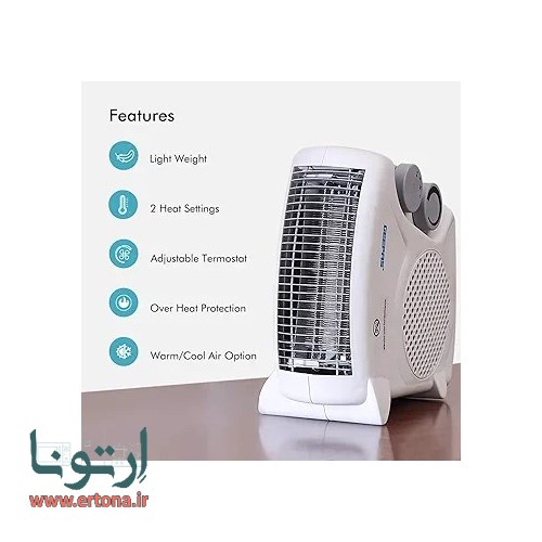 بخاری برقی فن دار جیپاس مدل GFH9520