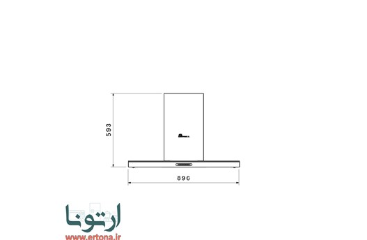هود جزیره ای بیمکث مدل 116 استیل