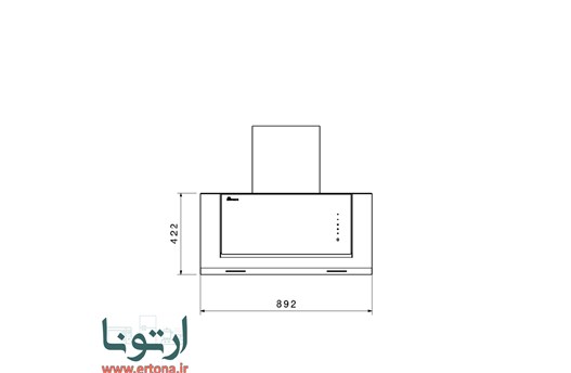 هود مورب بیمکث مدل 2055 استیل
