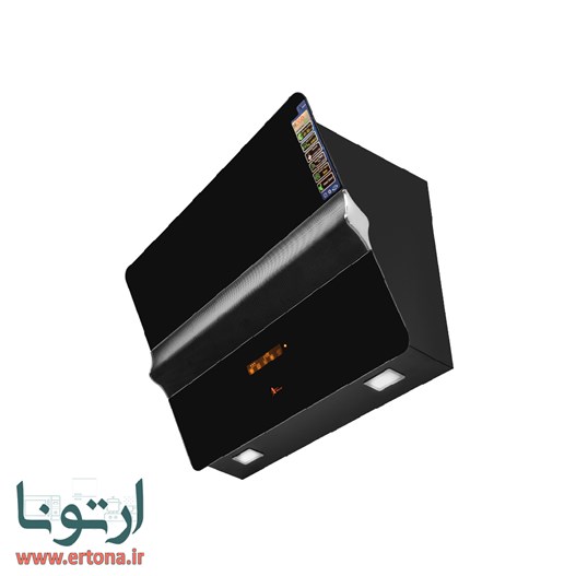هود مورب اخوان شیشه ای و فلزی مشکی مدل H62-T