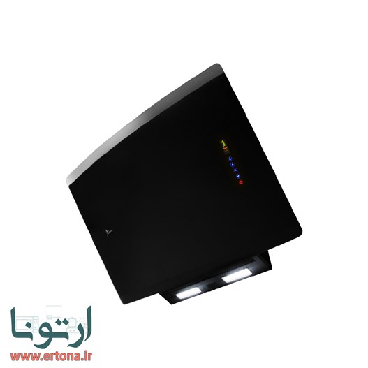 هود مورب اخوان شیشه ای و بدنه مشکی مدل H72-B-MF