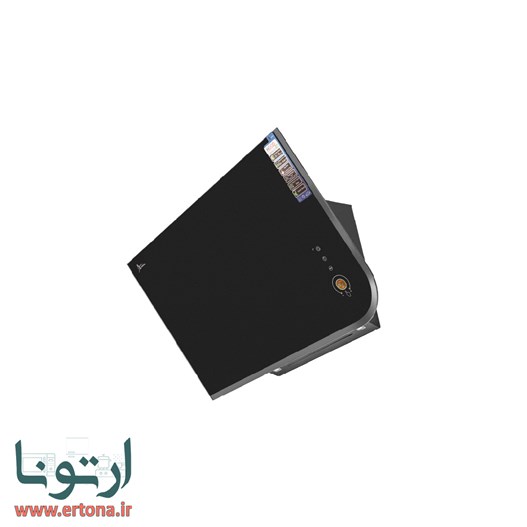 هود مورب اخوان شیشه ای مشکی و لبه آینه ای مدل H76