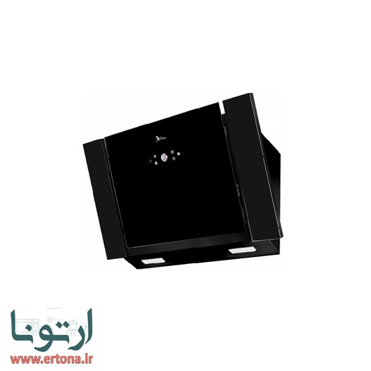 هود مورب اخوان شیشه ای و بدنه مشکی مدل H75-B