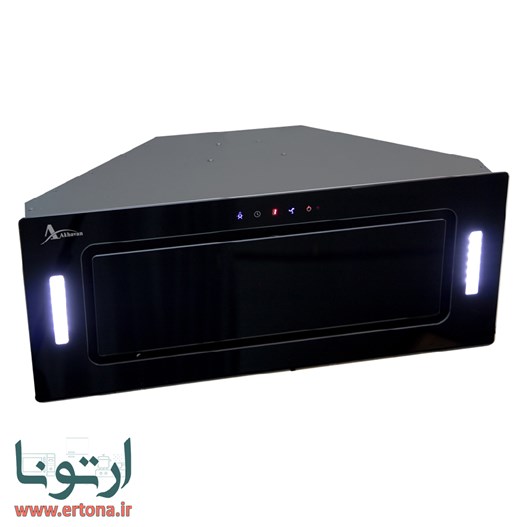 هود مخفی اخوان شیشه ای و مشکی مدل H207