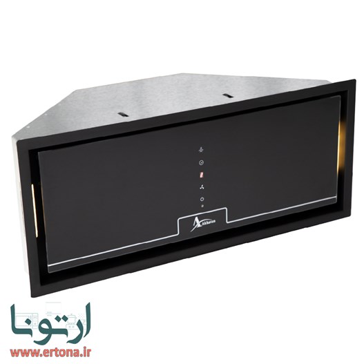 هود مخفی اخوان شیشه ای و بدنه مشکی مدل H209