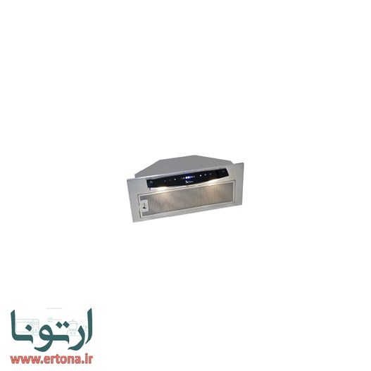 هود مخفی اخوان شیشه ای مشکی و استیل مدل H212