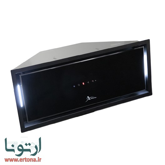 هود مخفی اخوان شیشه ای و بدنه مشکی مدل H220