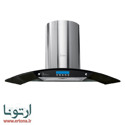 هود شومینه ای اخوان شیشه ای دودی و استیل مدل H11G