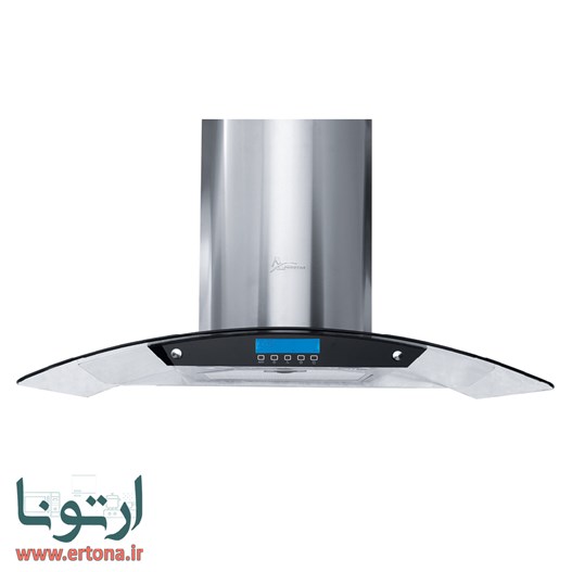 هود شومینه ای اخوان شیشه ای و استیل مدل H27