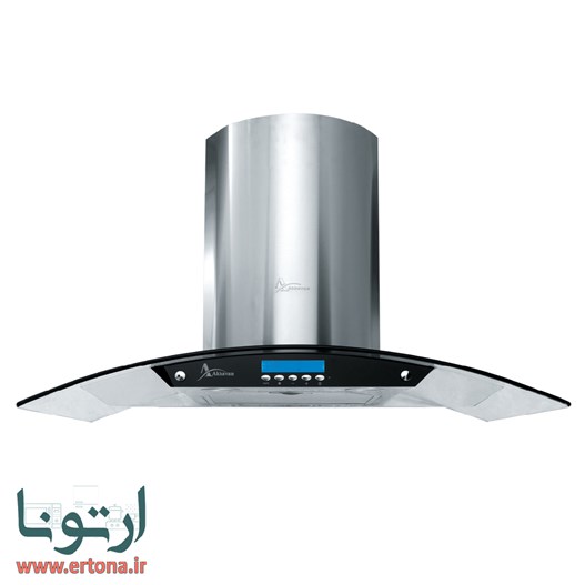 هود شومینه ای اخوان شیشه ای و استیل مدل H28-4S