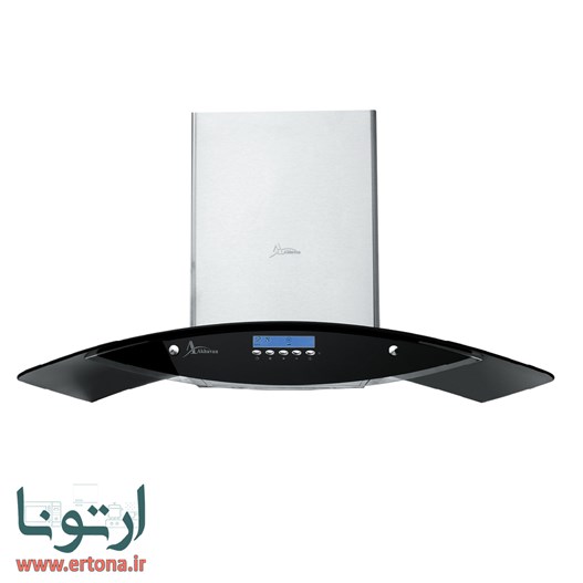 هود شومینه ای اخوان شیشه ای دودی و استیل مدل H35