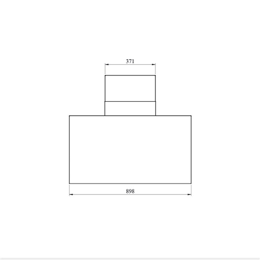 هود کن مدل تایتان مشکی 90 سانت