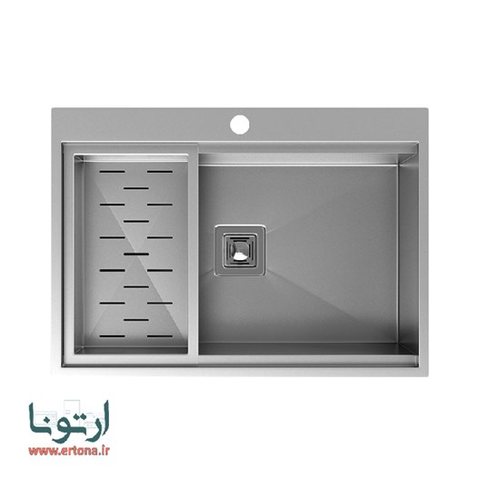 سینک استیل توکار داتیس مدل کورین 700   CORIAN700 40-70