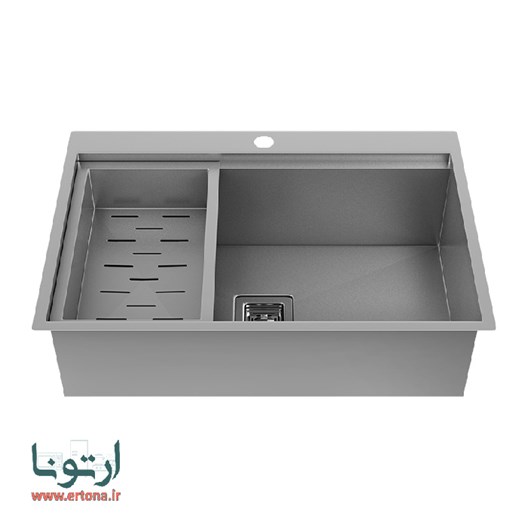 سینک استیل توکار داتیس مدل کورین 700   CORIAN700 40-70
