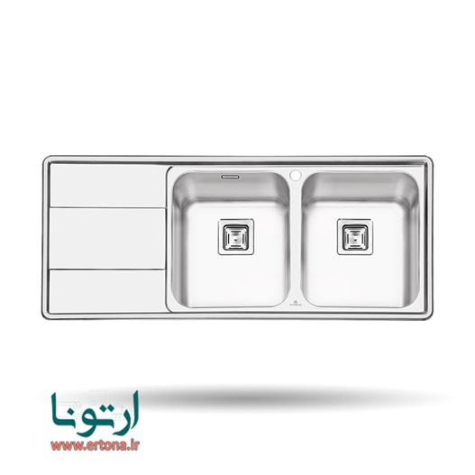 سینک توکار پرنیان استیل مدل PS1215