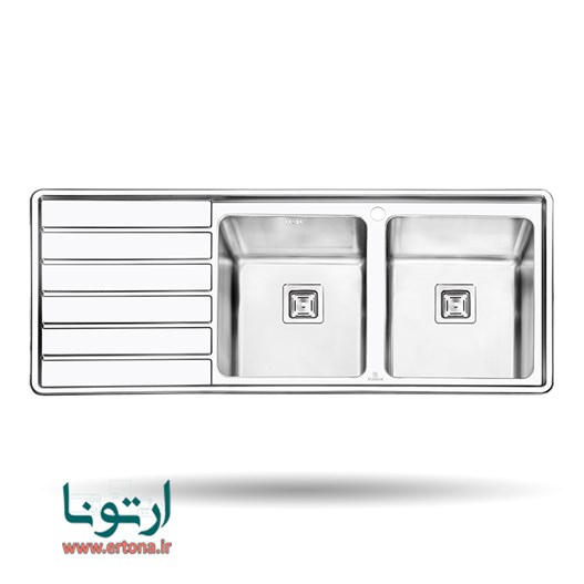 سینک توکار پرنیان استیل مدل PS1214