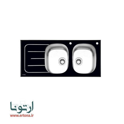 سینک ایلیااستیل شیشه ای مدل 8011 توکار