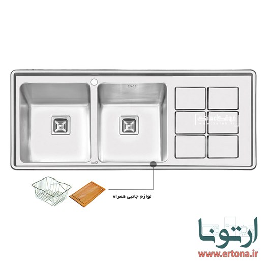 سینک ایلیااستیل مدل 2064 توکار