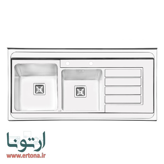 سینک ایلیااستیل مدل 1063 روکار