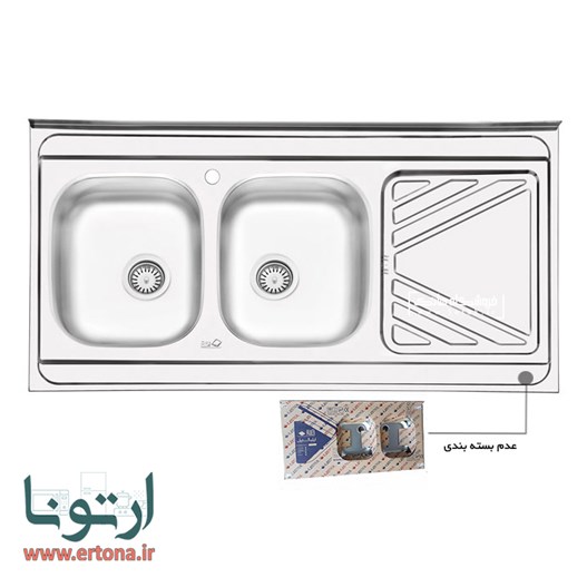 سینک ایلیااستیل مدل 3028 روکار