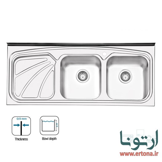 سینک ایلیااستیل مدل 1023 روکار