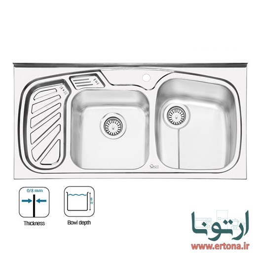سینک ایلیااستیل مدل 1020 روکار