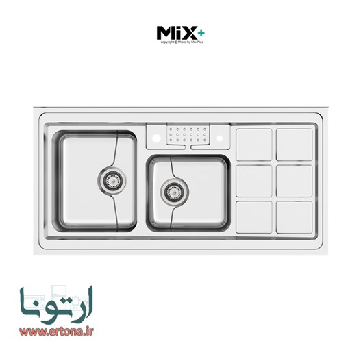 سینک ظرفشویی میکس پلاس مدل 9031P45
