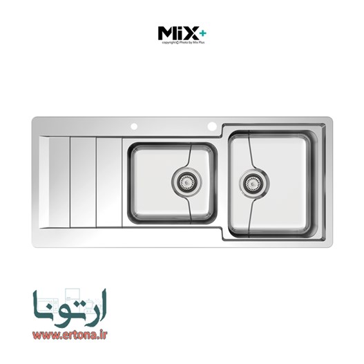 سینک ظرفشویی میکس پلاس مدل 8061P45