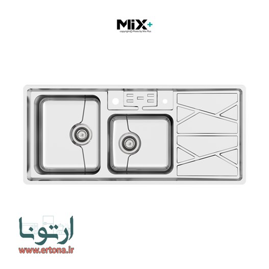 سینک ظرفشویی میکس پلاس مدل 8041P45