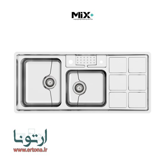 سینک ظرفشویی میکس پلاس مدل 8031P45