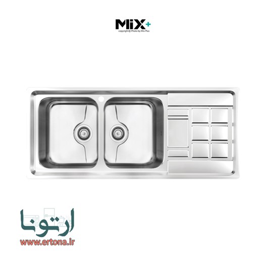 سینک ظرفشویی میکس پلاس مدل 8022P