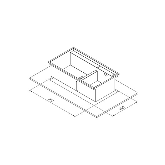 سینک کن مدل BCN302 طول 90
