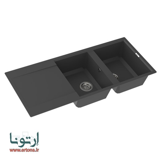 سینک گرانیتی بیمکث مدل 4604 مشکی توکار