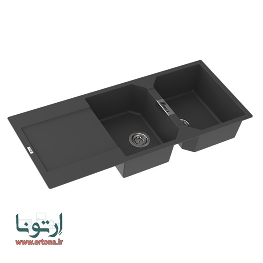 سینک گرانیتی بیمکث مدل 4606 مشکی توکار