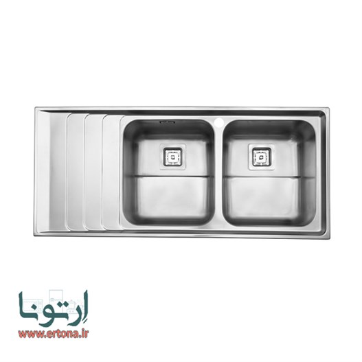 سینک فانتزی استیل البرز مدل 734 توکار