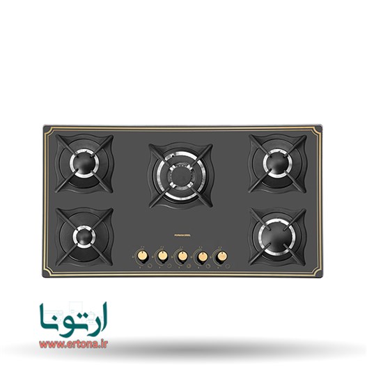 اجاق گاز شیشه ای پرنیان استیل مدل PB5211