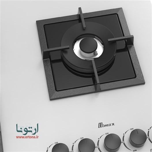 اجاق شیشه‌ای بیمکث مدل 0040 سفید