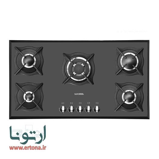 اجاق گاز رومیزی شیشه ای ایلیااستیل مدل G518